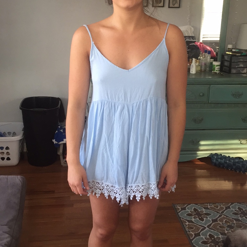 Tobi baby blue romper